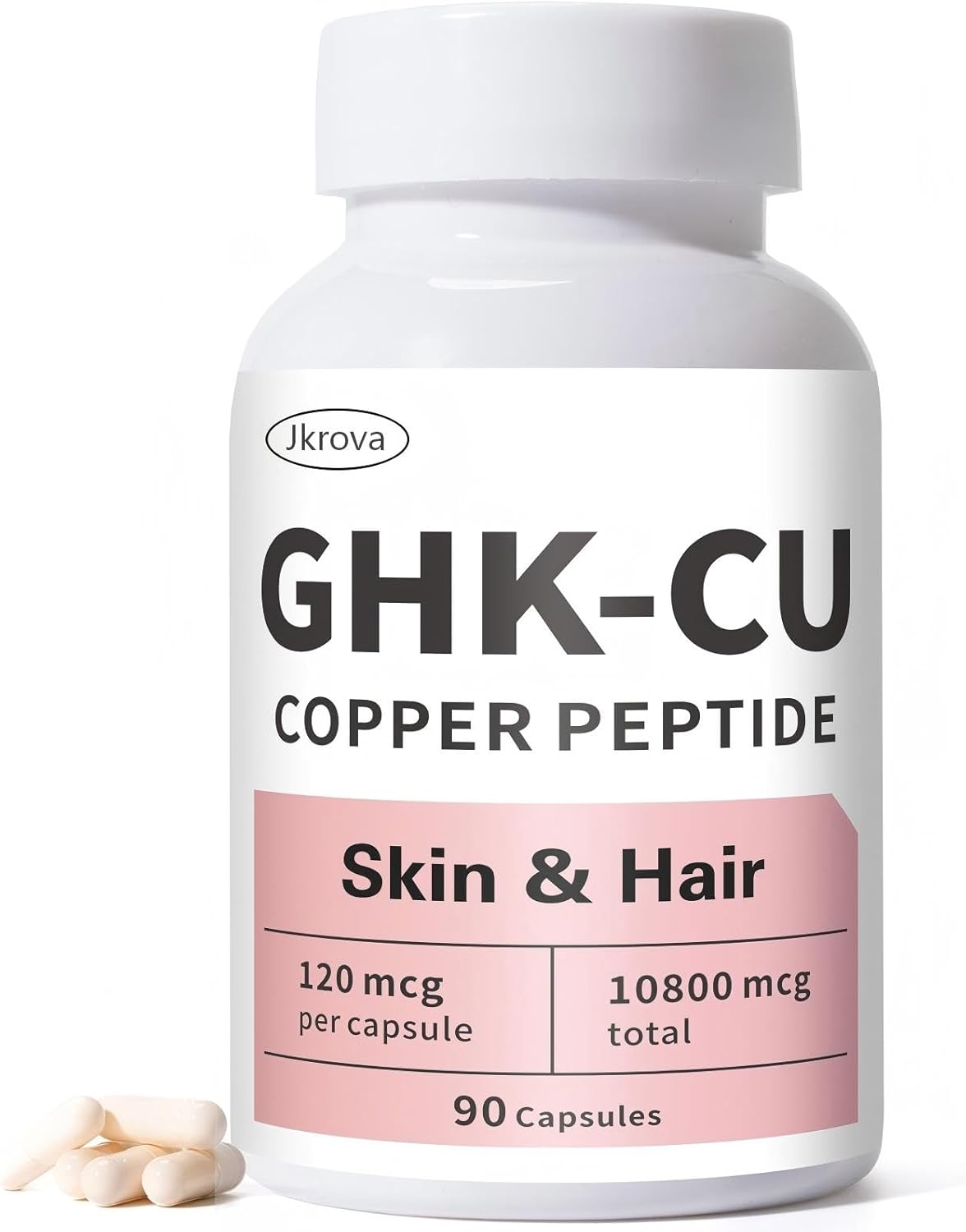 GHK-Cu (Copper Peptide) 10mg lyophilized blue powder for research.