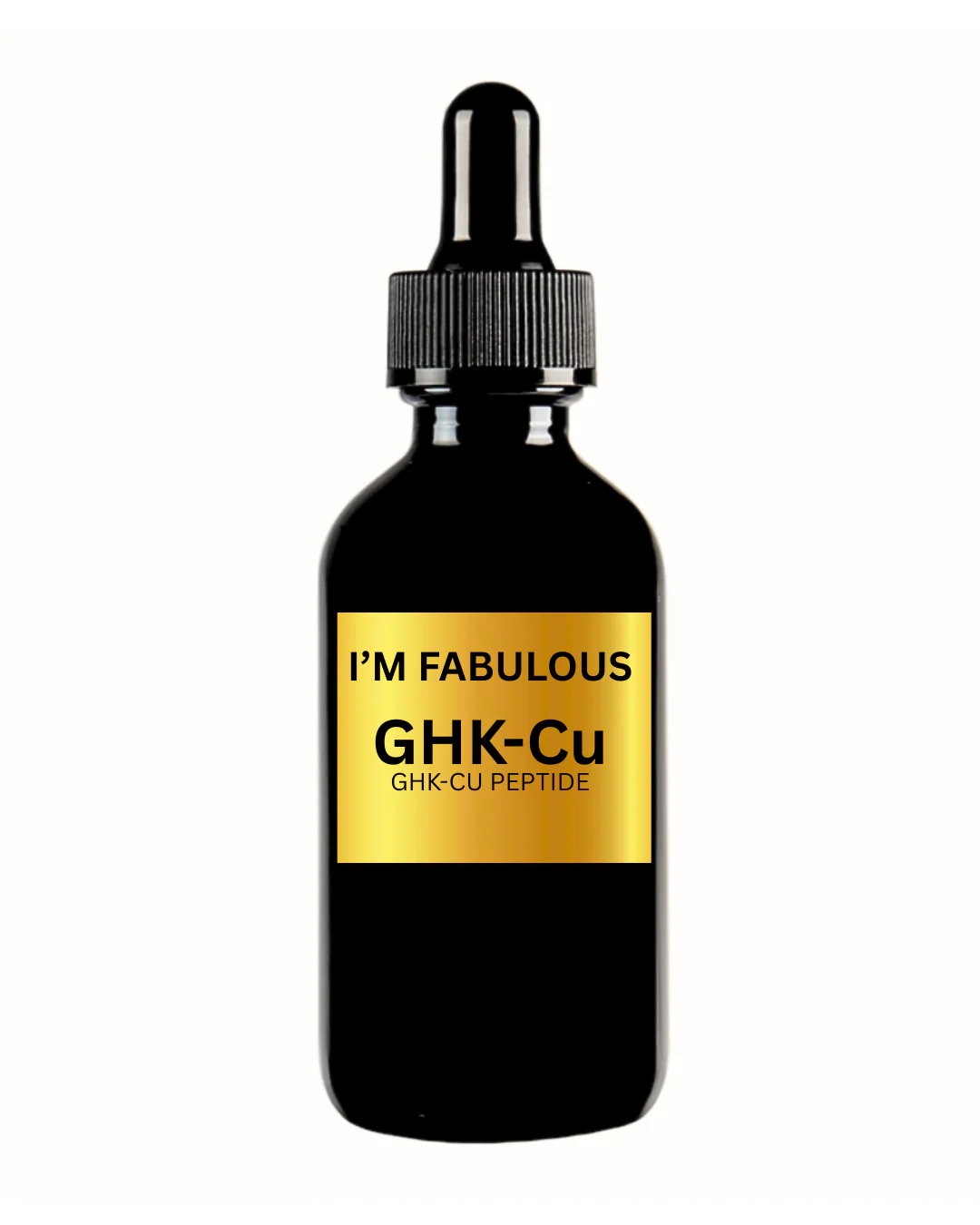 GHK-Cu Topical Serum 1% deep blue copper peptide solution for dermal research.