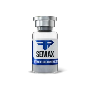 Semax 10mg research-grade lyophilized vial for cognitive research.