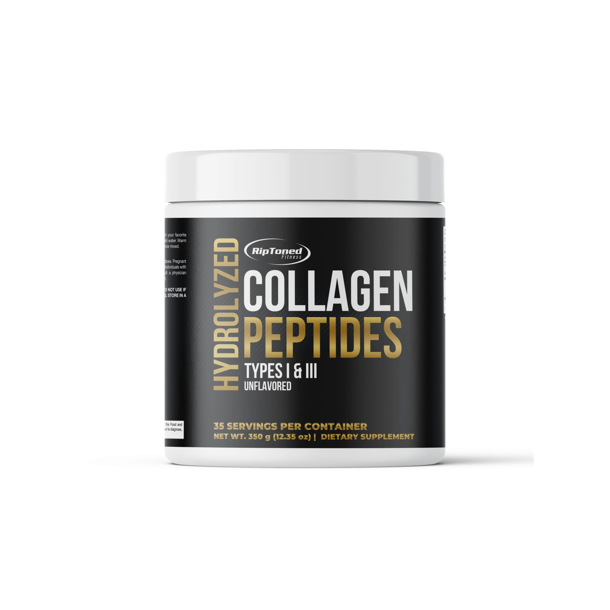 Hydrolysed Collagen Peptides Type I & III grass-fed powder for skin and gut health.