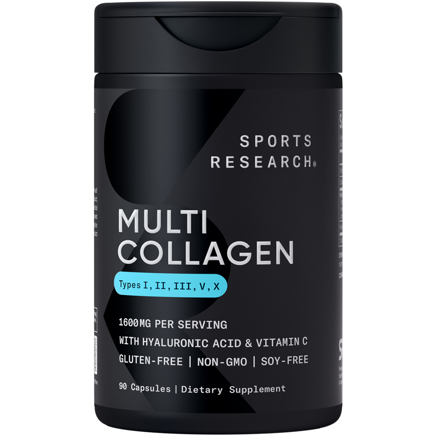 Collagen + Vitamin C and Hyaluronic Acid complex for skin matrix repair and hydration.