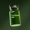 Tirzepatide research-grade dual GIP/GLP-1 receptor agonist lyophilized vial.