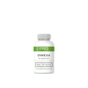 Dihexa Synaptogenic Nootropic 20mg research-grade powder for synaptogenesis studies.