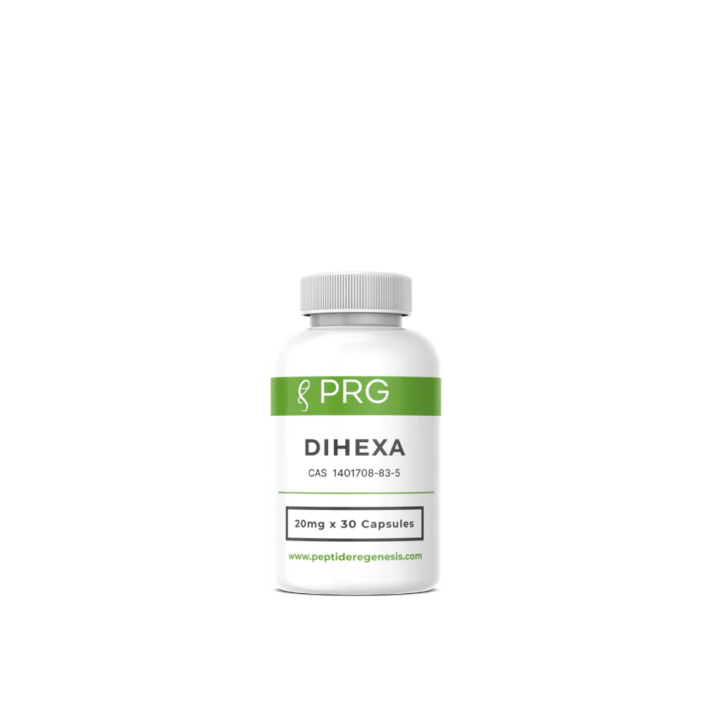 Dihexa Synaptogenic Nootropic 20mg research-grade powder for synaptogenesis studies.