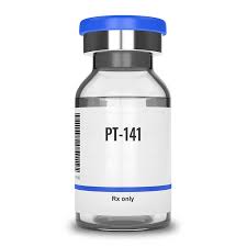PT-141 (Bremelanotide) 10mg research vial for sexual health and MC4R studies.