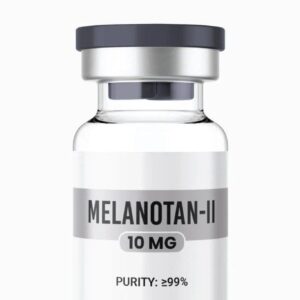 Melanotan II Melanocortin Peptide 10mg research vial for melanogenesis and metabolic studies.