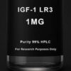 IGF-1 Native 1mg research-grade lyophilized polypeptide vial.